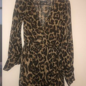 Long cheetah maxi dress